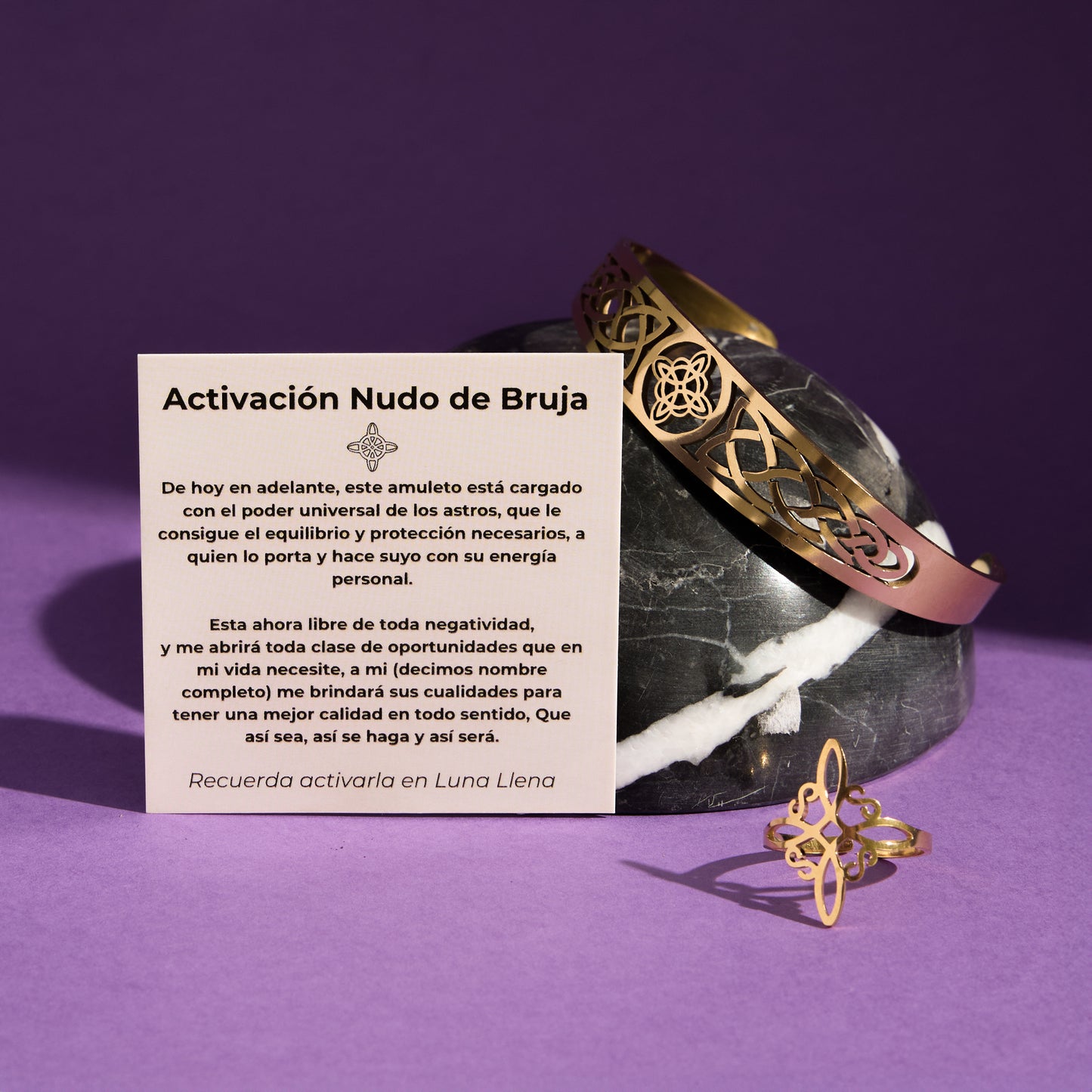 Pulsera "Nudo de Bruja" OFERTA 3X1 + 3 Anillos de Regalo