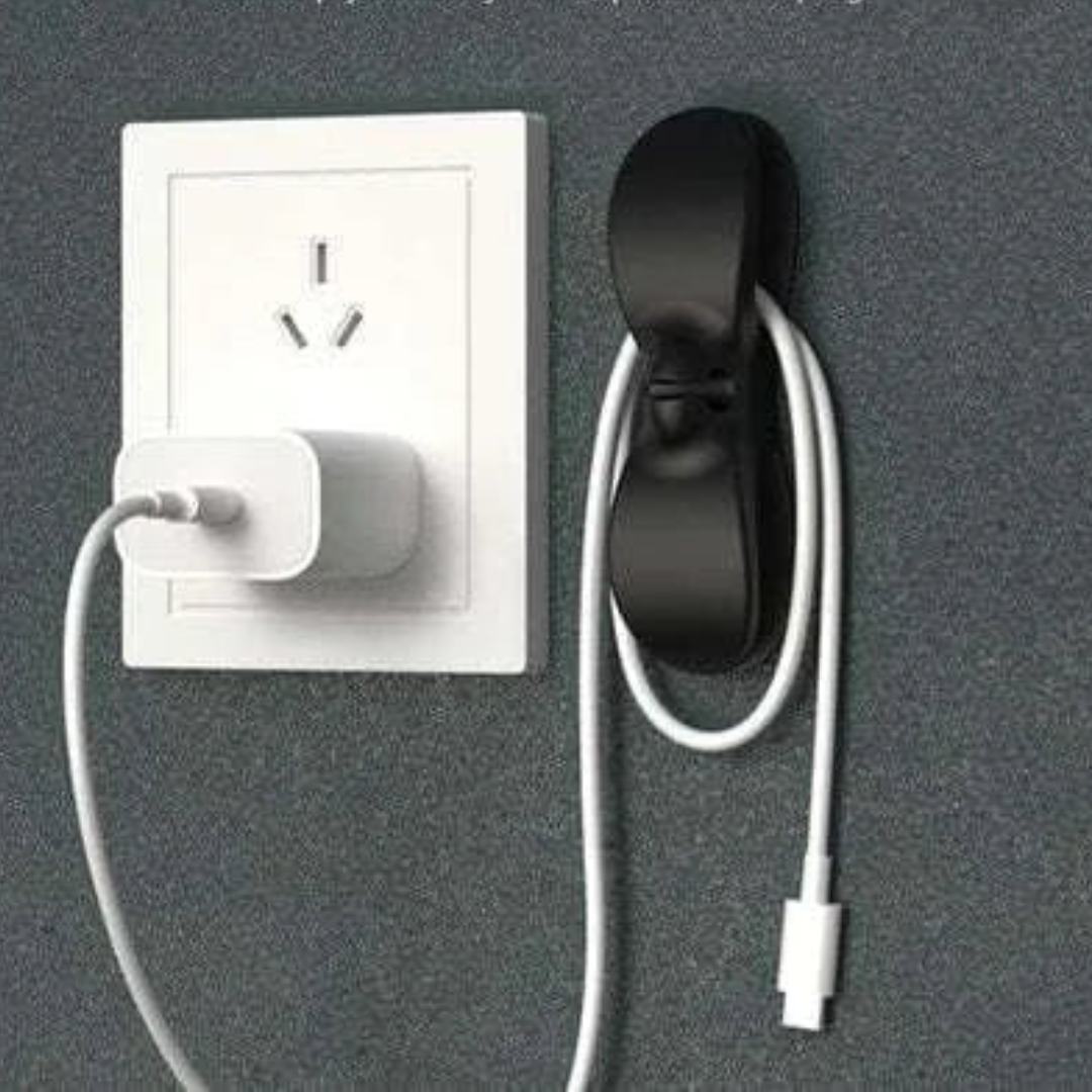 Organizador de Cables Antienredos (Pack de 6) – Fijación Adhesiva
